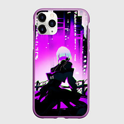 Чехол iPhone 11 Pro матовый Люси нетраннер - фиолетовый, цвет: 3D-фиолетовый
