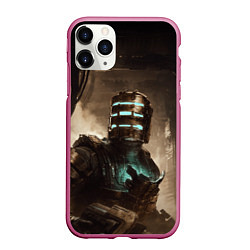 Чехол iPhone 11 Pro матовый Айзек Кларк Dead space remake, цвет: 3D-малиновый