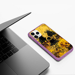 Чехол iPhone 11 Pro матовый Rusty radiation, цвет: 3D-фиолетовый — фото 2