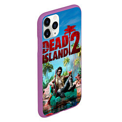 Чехол iPhone 11 Pro матовый Dead island two, цвет: 3D-фиолетовый — фото 2