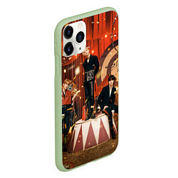 Чехол iPhone 11 Pro матовый Circus Stray Kids, цвет: 3D-салатовый — фото 2