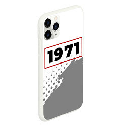 Чехол iPhone 11 Pro матовый 1971 - в красной рамке на светлом, цвет: 3D-белый — фото 2