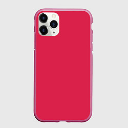 Чехол iPhone 11 Pro матовый Viva magenta pantone textile cotton, цвет: 3D-малиновый