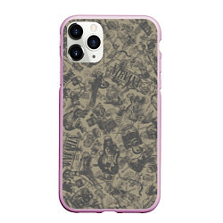 Чехол iPhone 11 Pro матовый Nirvana style, цвет: 3D-розовый