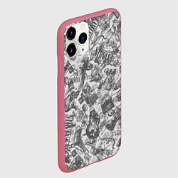 Чехол iPhone 11 Pro матовый Nirvana style light, цвет: 3D-малиновый — фото 2