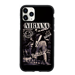 Чехол iPhone 11 Pro матовый Nirvana bleach, цвет: 3D-черный