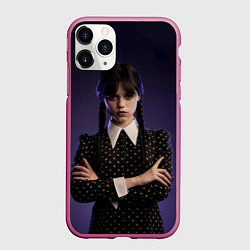 Чехол iPhone 11 Pro матовый Wednesday: Violet Light, цвет: 3D-малиновый