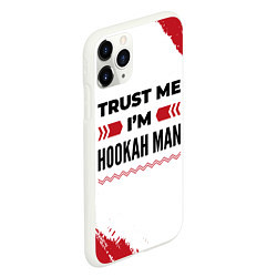 Чехол iPhone 11 Pro матовый Trust me Im hookah man white, цвет: 3D-белый — фото 2