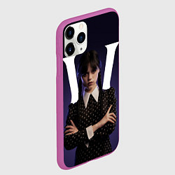 Чехол iPhone 11 Pro матовый W - значит Wednesday, цвет: 3D-фиолетовый — фото 2