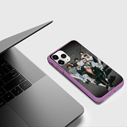 Чехол iPhone 11 Pro матовый Stray Kids Maxident harbor, цвет: 3D-фиолетовый — фото 2