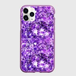 Чехол iPhone 11 Pro матовый Битые стекляшки, цвет: 3D-фиолетовый