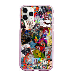 Чехол iPhone 11 Pro матовый Art Trash, цвет: 3D-розовый