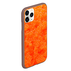 Чехол iPhone 11 Pro матовый Красная икорка, цвет: 3D-коричневый — фото 2
