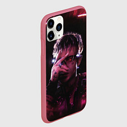 Чехол iPhone 11 Pro матовый Кибер Сайонара, цвет: 3D-малиновый — фото 2