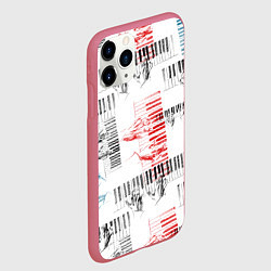Чехол iPhone 11 Pro матовый Играем джаз, цвет: 3D-малиновый — фото 2