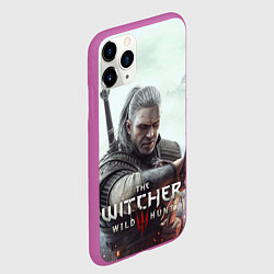 Чехол iPhone 11 Pro матовый Ведьмак 3 дикая охота, цвет: 3D-фиолетовый — фото 2