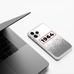 Чехол iPhone 11 Pro матовый 1964 - в красной рамке на светлом, цвет: 3D-белый — фото 2