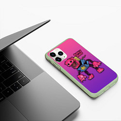 Чехол iPhone 11 Pro матовый Бокси Бу - Поппи Плейтайм, цвет: 3D-салатовый — фото 2
