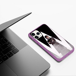 Чехол iPhone 11 Pro матовый W wednesday addams, цвет: 3D-фиолетовый — фото 2