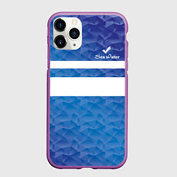 Чехол iPhone 11 Pro матовый Sea Water, цвет: 3D-фиолетовый