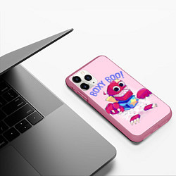 Чехол iPhone 11 Pro матовый Project Playtime Boxy Boo, цвет: 3D-малиновый — фото 2