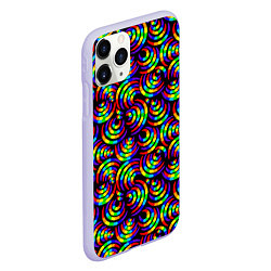 Чехол iPhone 11 Pro матовый Радостная окружность, цвет: 3D-светло-сиреневый — фото 2