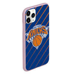 Чехол iPhone 11 Pro матовый Нью-Йорк Никс - НБА, цвет: 3D-розовый — фото 2