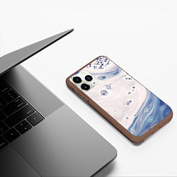 Чехол iPhone 11 Pro матовый Мыльная Текстура, цвет: 3D-коричневый — фото 2