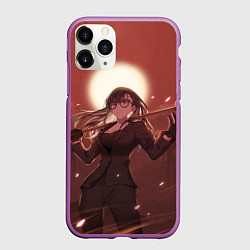 Чехол iPhone 11 Pro матовый Хидзуру Минаката в поле - Summertime Render, цвет: 3D-фиолетовый