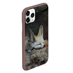 Чехол iPhone 11 Pro матовый Фенек, цвет: 3D-коричневый — фото 2