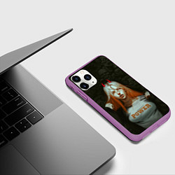 Чехол iPhone 11 Pro матовый Power - Anime Chainsaw Man, цвет: 3D-фиолетовый — фото 2
