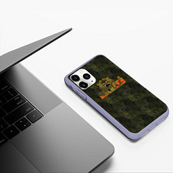Чехол iPhone 11 Pro матовый Василий камуфляж, цвет: 3D-светло-сиреневый — фото 2