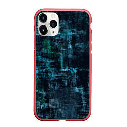 Чехол iPhone 11 Pro матовый Голубой абстракт