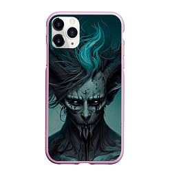 Чехол iPhone 11 Pro матовый Демон леса, цвет: 3D-розовый