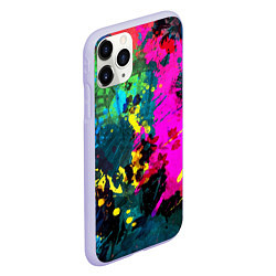 Чехол iPhone 11 Pro матовый Всплеск эмоций, цвет: 3D-светло-сиреневый — фото 2