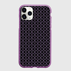 Чехол iPhone 11 Pro матовый Фиолетовый паттерн, цвет: 3D-фиолетовый