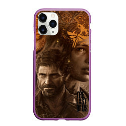 Чехол iPhone 11 Pro матовый Джоэл и Элли - The Last of Us, цвет: 3D-фиолетовый