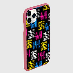 Чехол iPhone 11 Pro матовый Вся жизнь только игра, цвет: 3D-малиновый — фото 2