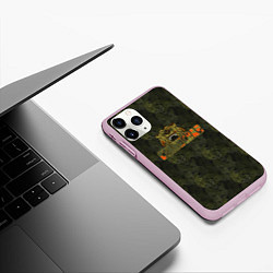 Чехол iPhone 11 Pro матовый Станислав, цвет: 3D-розовый — фото 2