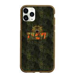 Чехол iPhone 11 Pro матовый Тимур камуфляж, цвет: 3D-коричневый