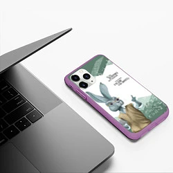 Чехол iPhone 11 Pro матовый Препод в институте, цвет: 3D-фиолетовый — фото 2