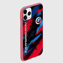 Чехол iPhone 11 Pro матовый Бмв - цвета м серии, цвет: 3D-малиновый — фото 2