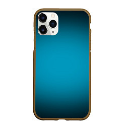 Чехол iPhone 11 Pro матовый Изумрудный градиент, цвет: 3D-коричневый