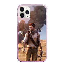 Чехол iPhone 11 Pro матовый Uncharted 3, цвет: 3D-розовый