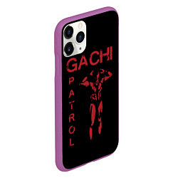 Чехол iPhone 11 Pro матовый Гачи патруль, цвет: 3D-фиолетовый — фото 2