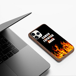 Чехол iPhone 11 Pro матовый Самая горячая Анна, цвет: 3D-коричневый — фото 2