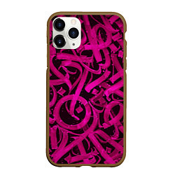 Чехол iPhone 11 Pro матовый Pokras Palace, цвет: 3D-коричневый