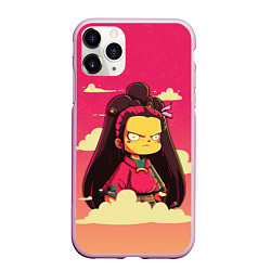 Чехол iPhone 11 Pro матовый Kamado Nezuko simpson, цвет: 3D-розовый