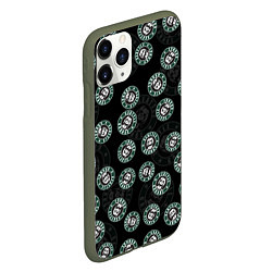 Чехол iPhone 11 Pro матовый Seattle grunge эмблемы, цвет: 3D-темно-зеленый — фото 2