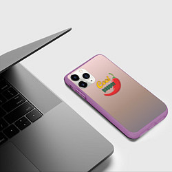 Чехол iPhone 11 Pro матовый Cool papper, цвет: 3D-фиолетовый — фото 2